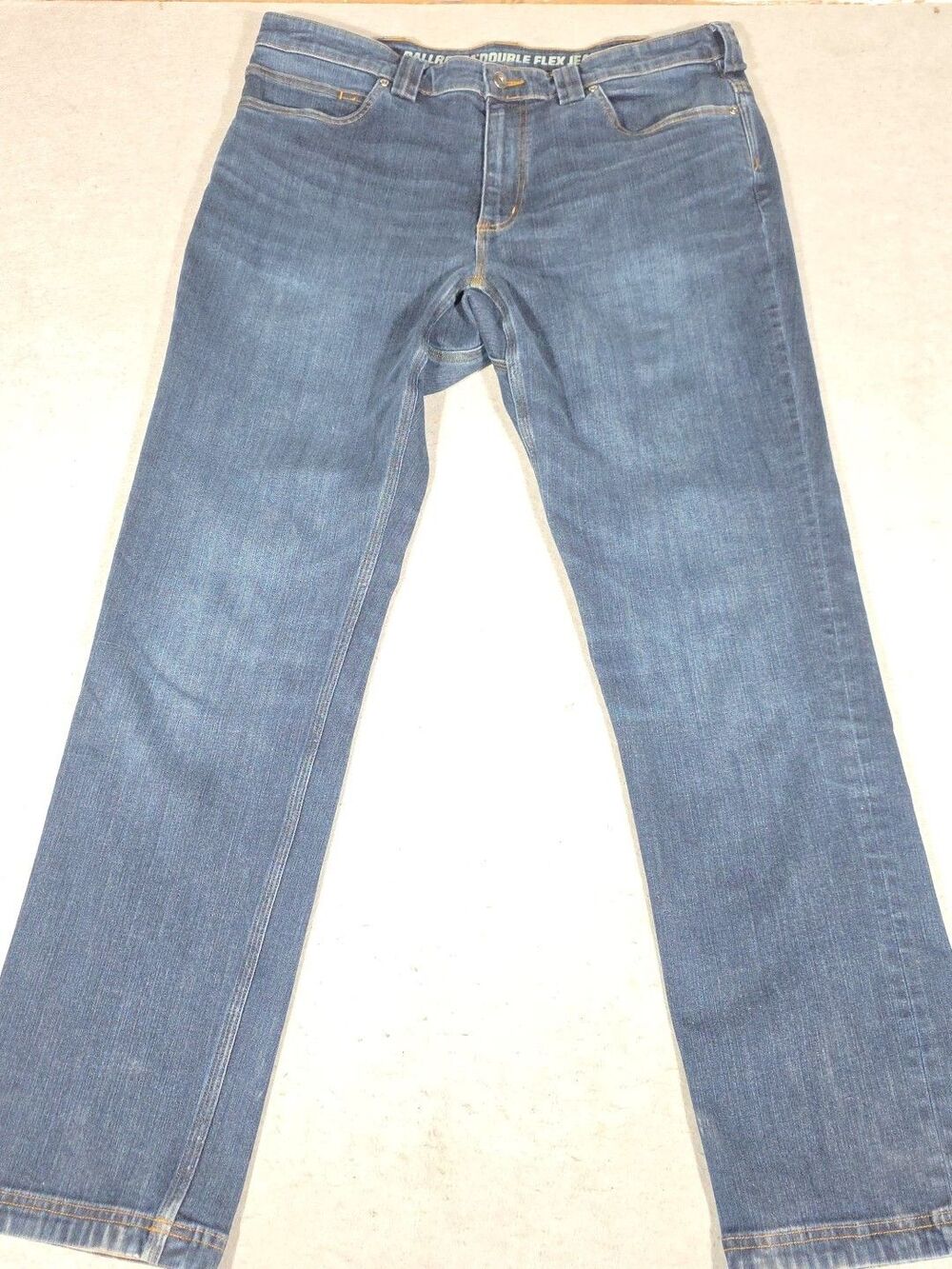 Duluth Trading Jeans Mens 38x34 Blue Ballroom Double Flex Straight Leg Denim